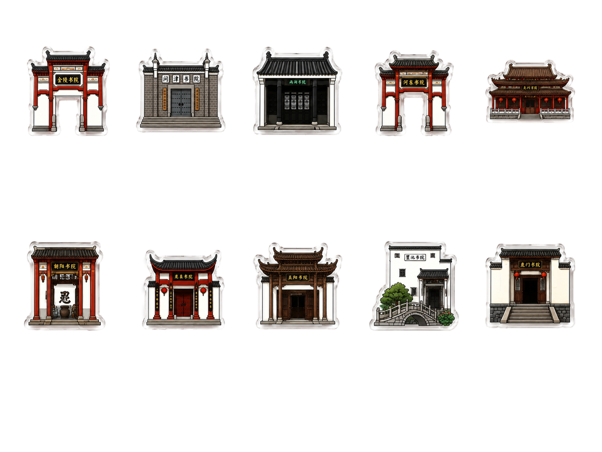十所书院建筑冰箱贴